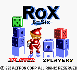 Rox title screen for GameBoy Color